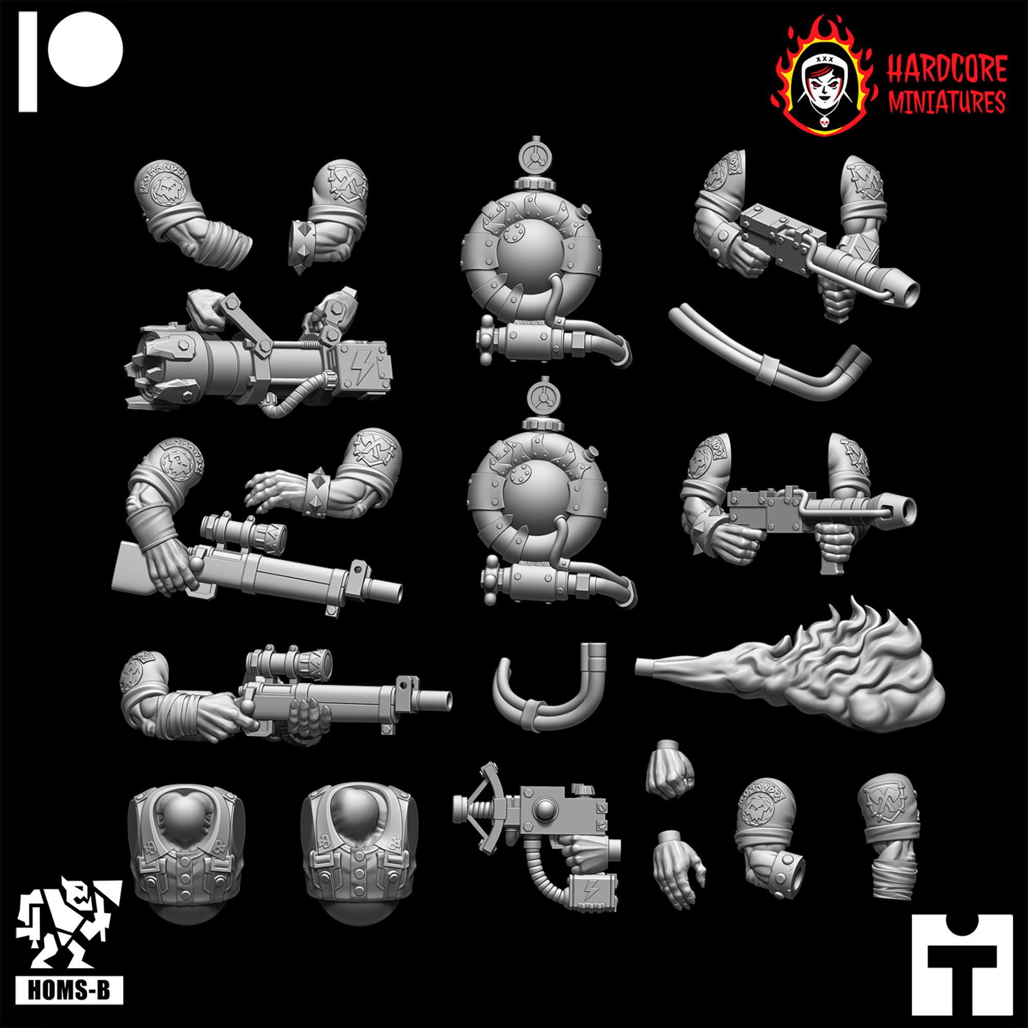 Kommando Orcs Special Weapons Short Sleeves Arms